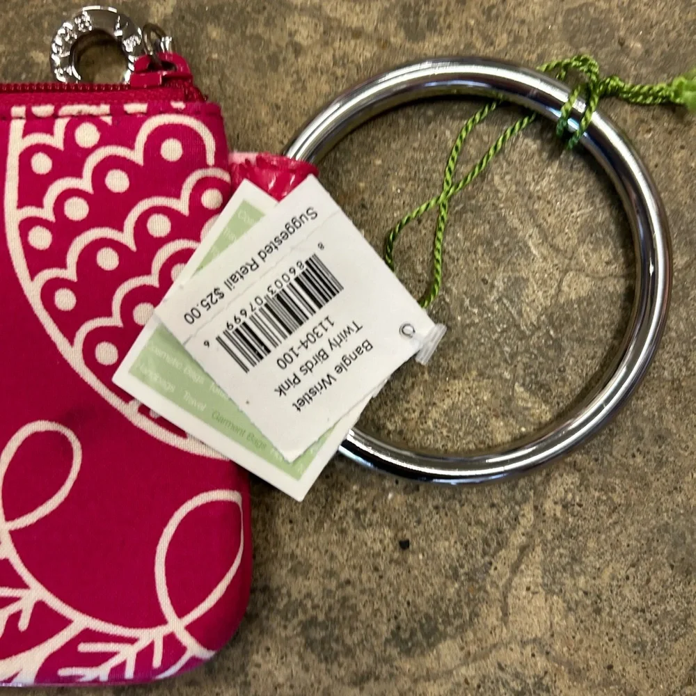 NWT Vera Bradley Twirly Birds Pink Bangle Wristlet - Picture 7 of 7